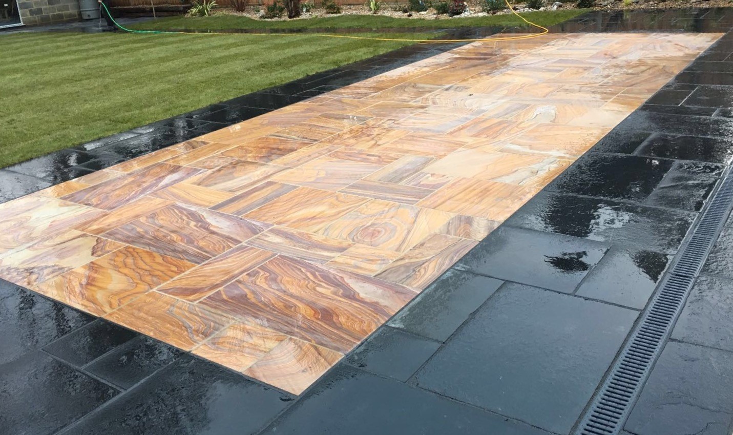 Honed Rainbow Indian Sandstone Natural Calibrated Patio ...