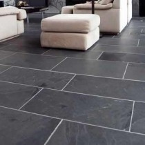 Black Slate Patio Paving Slabs Pack 18.m² 20mm Calibrated