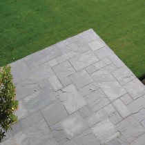 Light Grey Indian Sandstone Natural 22mm Calibrated Patio Paving Slabs Pack 15.5m2 