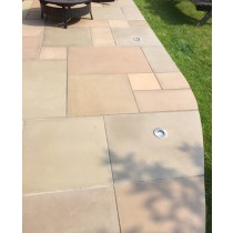 Honed Raj Green Indian Sandstone Natural 22mm Calibrated Patio Paving Slabs Pack 15.5m2 